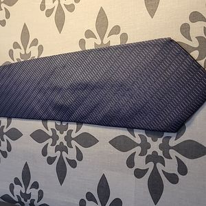Nautica Navy and White Silk Tie